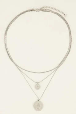 Driedubbele Ketting Met Bedels