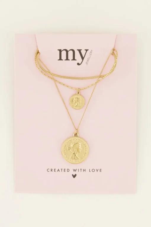 Driedubbele Ketting Met Bedels