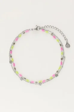 Dubbele Armband Met Kralen & Sterretjes