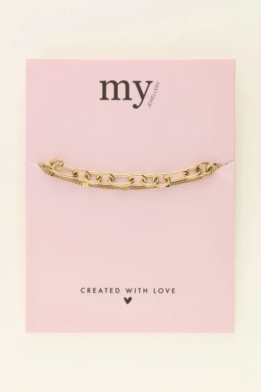 Dubbele Armband Met Schakels