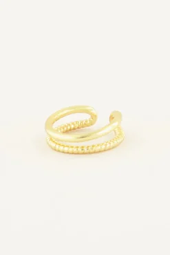 Earcuff Dubbele Ringetjes