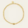 Elastische Armband Van Bolletjes Met Initial