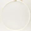 Equal Ketting Met Witte Platte Kralen