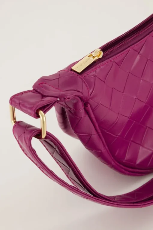 Fuchsia Crossbody Met Ruitjespatroon