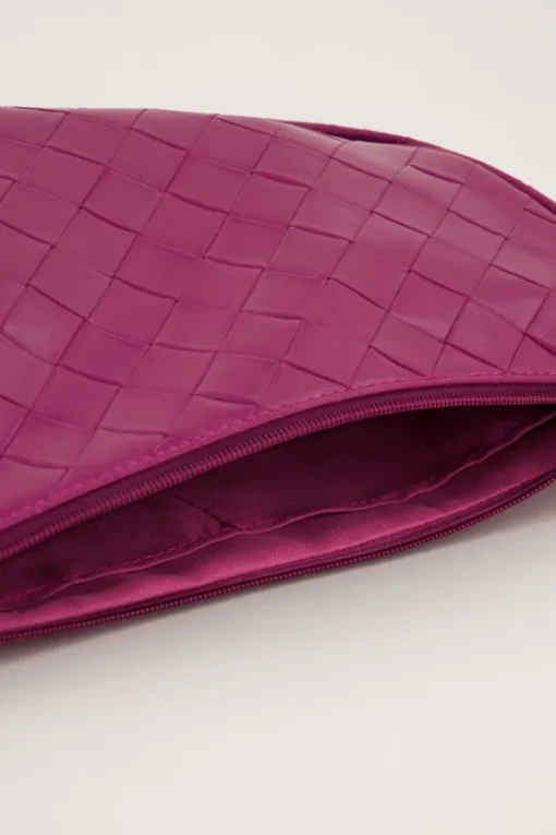 Fuchsia Crossbody Met Ruitjespatroon