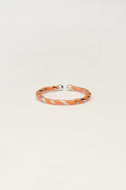 Gedraaide Ring Met Oranje