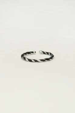 Gedraaide Ring Met Zwart