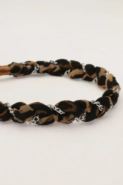 Gevlochten Armband Met Panterprint