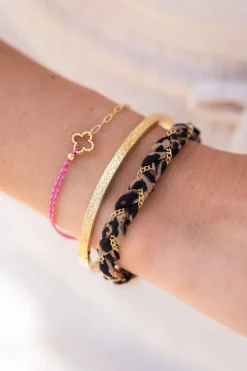 Gevlochten Armband Met Panterprint