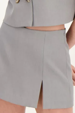 Grijze Skort Met Mini Split