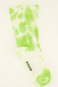 Groene Sokken Tie Dye