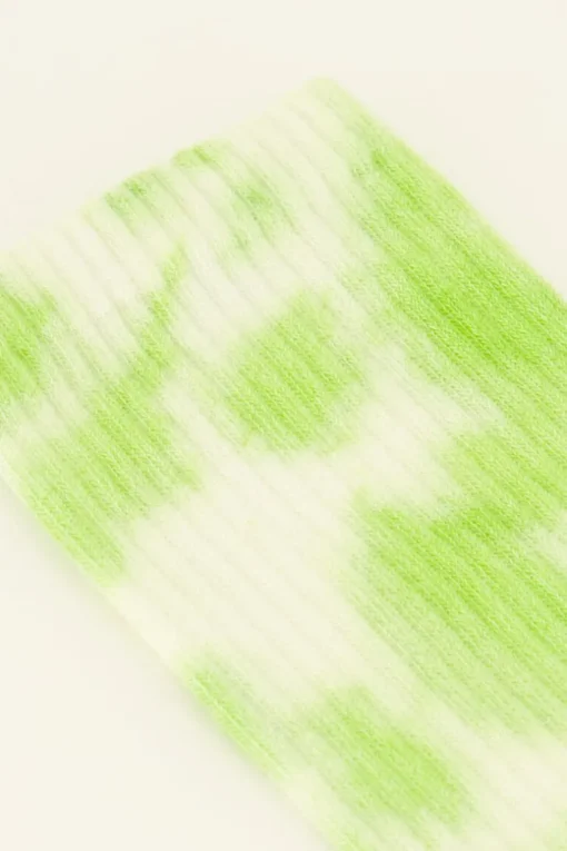 Groene Sokken Tie Dye