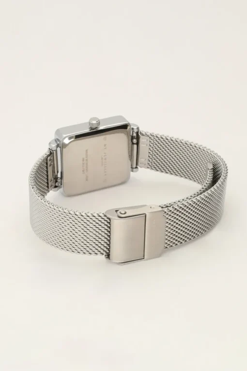 Horloge Witte Vierkante Wijzerplaat