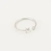 Initial Ring Met Steentje