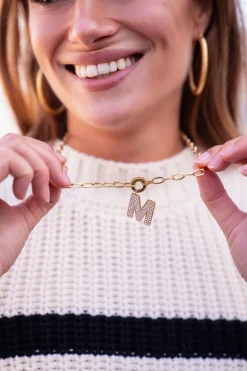 Initial Strass Ketting