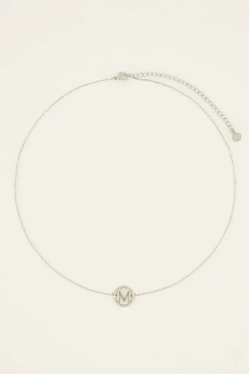 Ketting Met Initial In Ronde Bedel