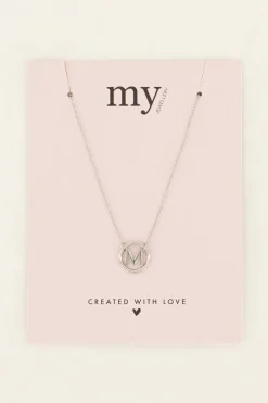 Ketting Met Initial In Ronde Bedel