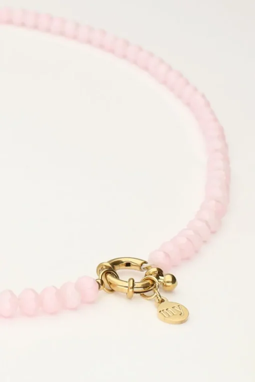 Licht Roze Kralenketting Met Slotje