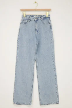 Lichtblauwe Classic Wide Leg Jeans