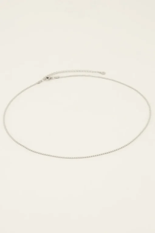Middellange Ketting Met Platte Schakel