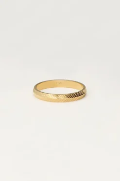 Minimalistische Ring Met Vissengraat