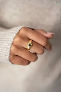 MOOD Ring Met Zwarte Ster