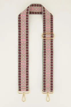 Multikleur Bag Strap Met Ikat Print