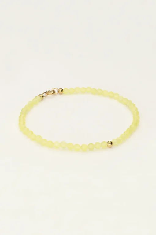 Ocean Armband Met Kleine Kraaltjes Geel