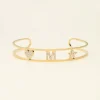 Open Bangle Met Initial
