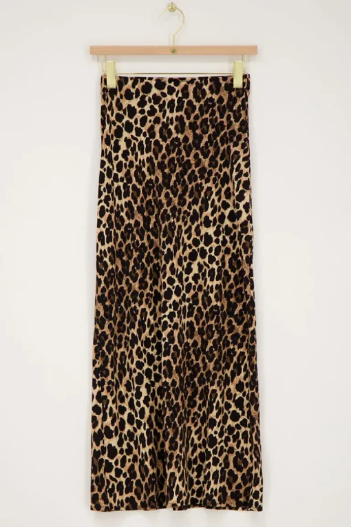 Panterprint Midi Skirt