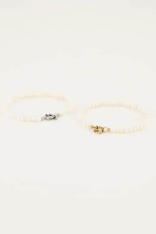 Parel Kralen Armband Met Slotje