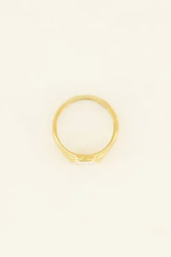 Ring Met Parelmoer Smiley