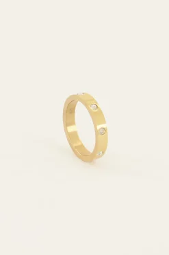 Ring Met Transparante Stenen