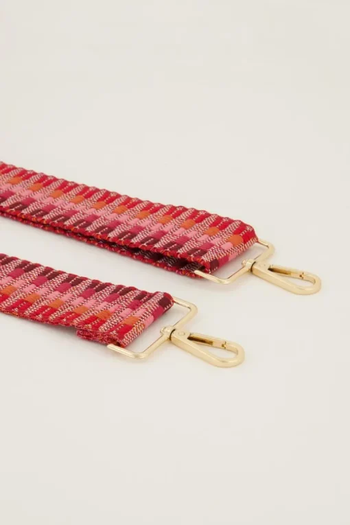 Roze Bag Strap Met Patroon