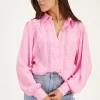 Roze Blouse Met Tapes