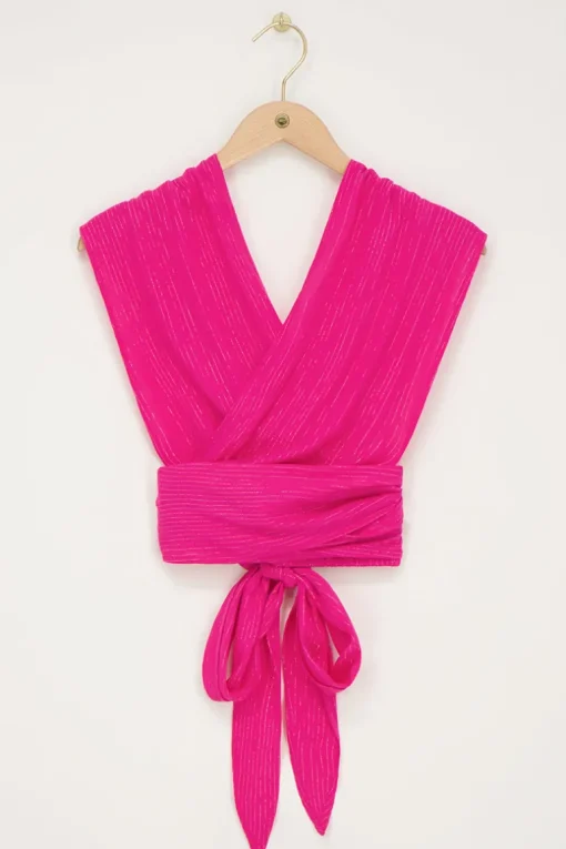 Roze Multiway Top Met Lurex