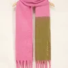 Roze Sjaal Met Groene Overloop