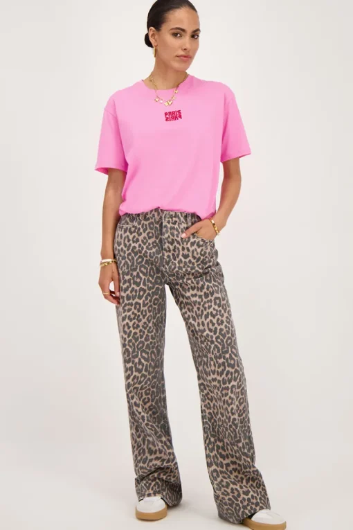 Roze T-shirt "Paris Paris"
