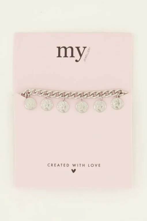 Schakelarmband Met Muntjes