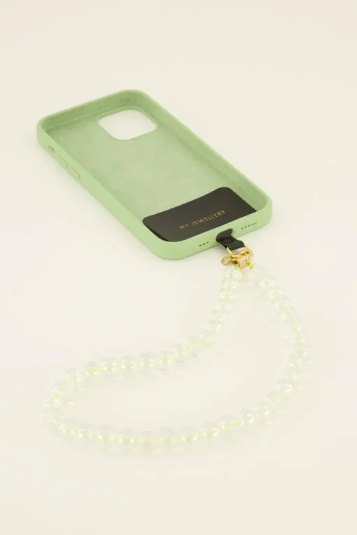 Sunchasers Gouden Ketting Met Groene Glazen Kralen