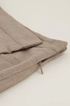 Taupe Skort Met Overslag