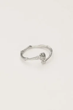 Vintage Ring Met Platte Roos