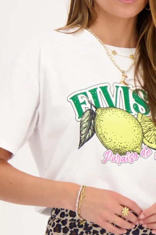 Wit T-shirt "Eivissa"