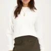 Witte Sweater Met Paris Backprint
