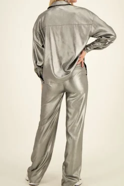 Zilveren Pantalon Metallic