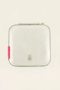 Zilveren Vierkant Sieraden Etui