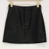 Zwart Leatherlook Rokje