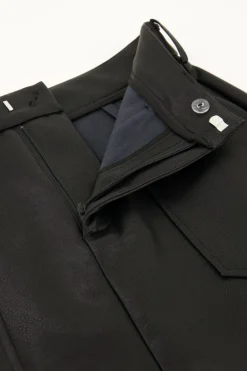 Zwart Leatherlook Rokje
