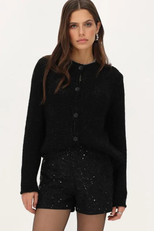 Zwart Short Met Pailletten