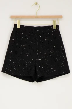 Zwart Short Met Pailletten